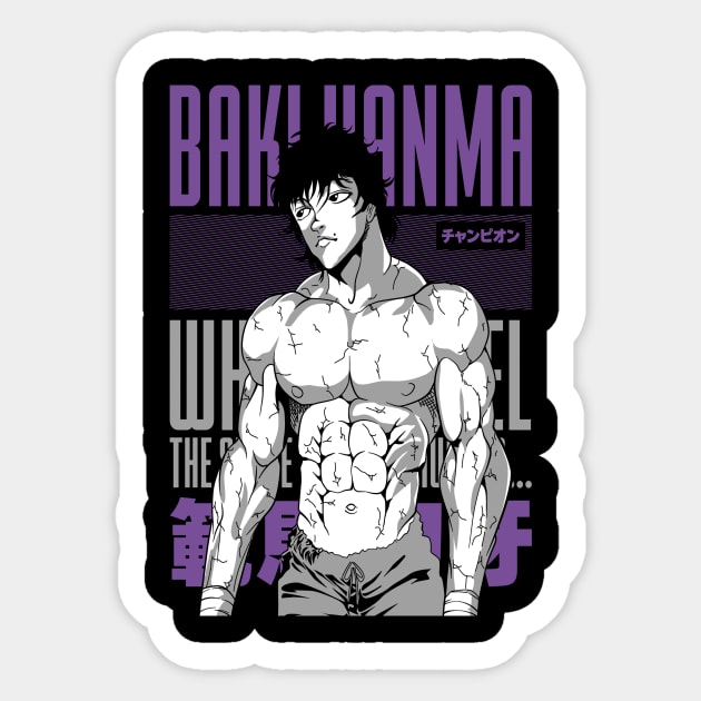 Baki Hanma Sticker by NightHunter